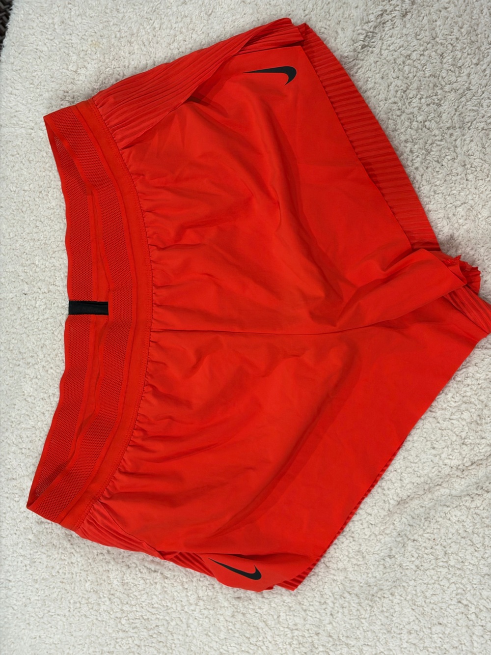 EUC Nike Aeroswift Dri-Fit ADV 2.5" red running shorts size XL